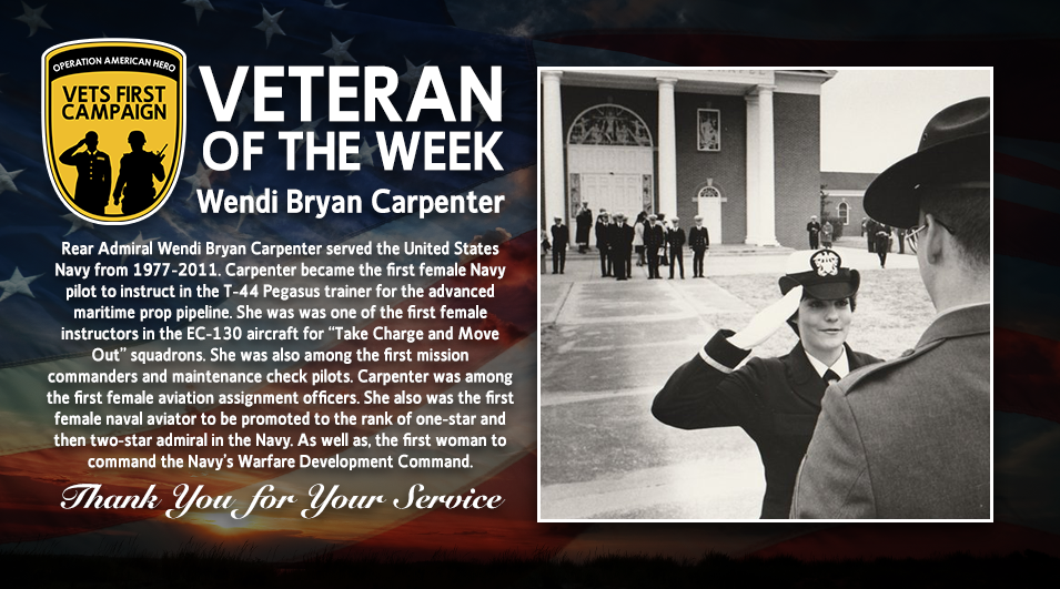 Wendi Bryan Carpenter, Operation American Hero, Veteran of the Week