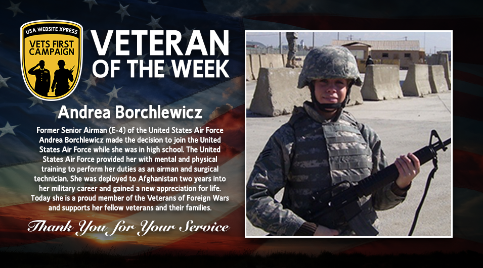Andrea Borchlewicz, Operation American Hero, Veteran of the Week