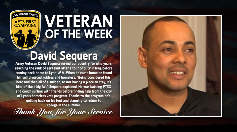 david sequera, Operation American Hero, Veteran of the Week